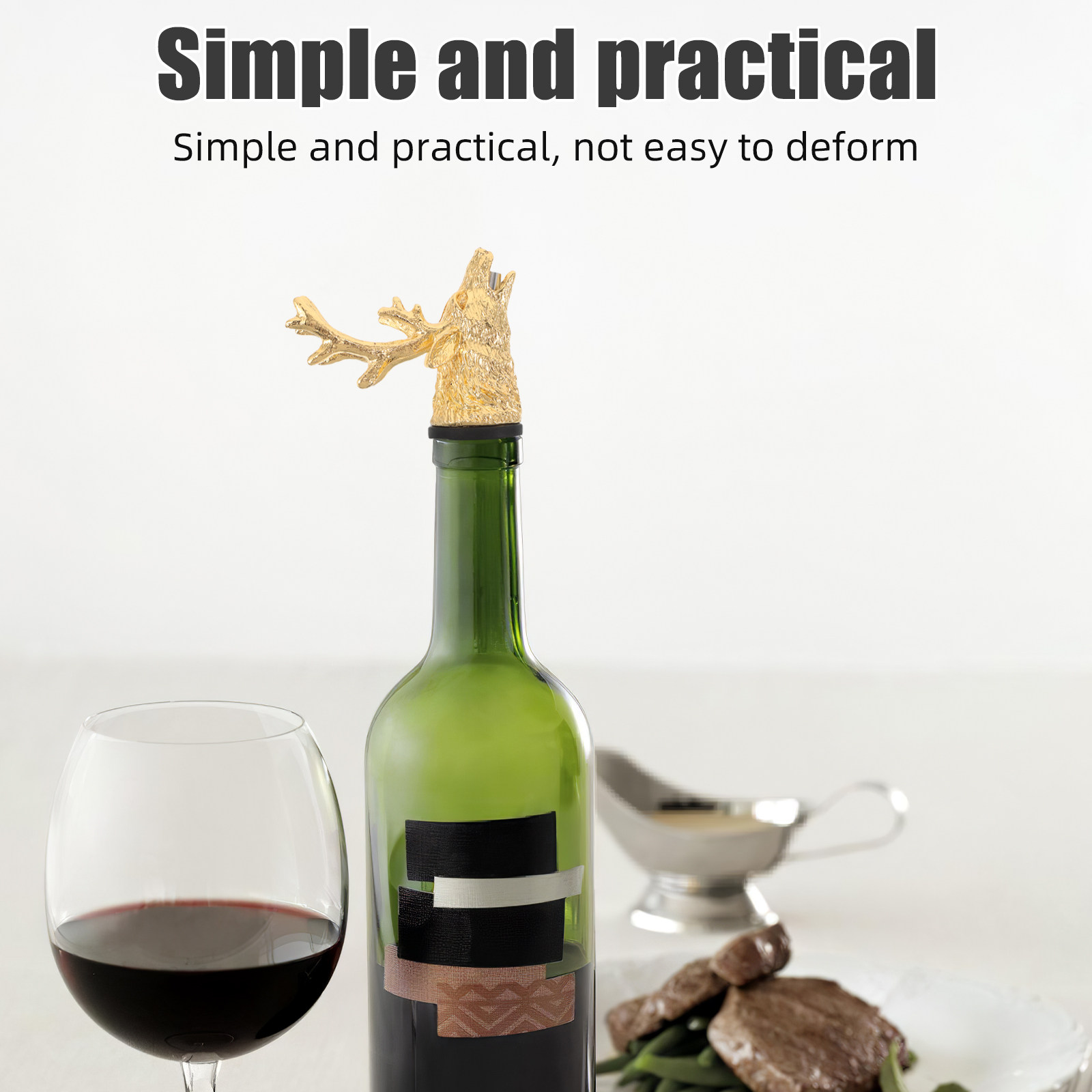 Wine Aerator Pour - Deer Head Wine Pourer Zinc Alloy