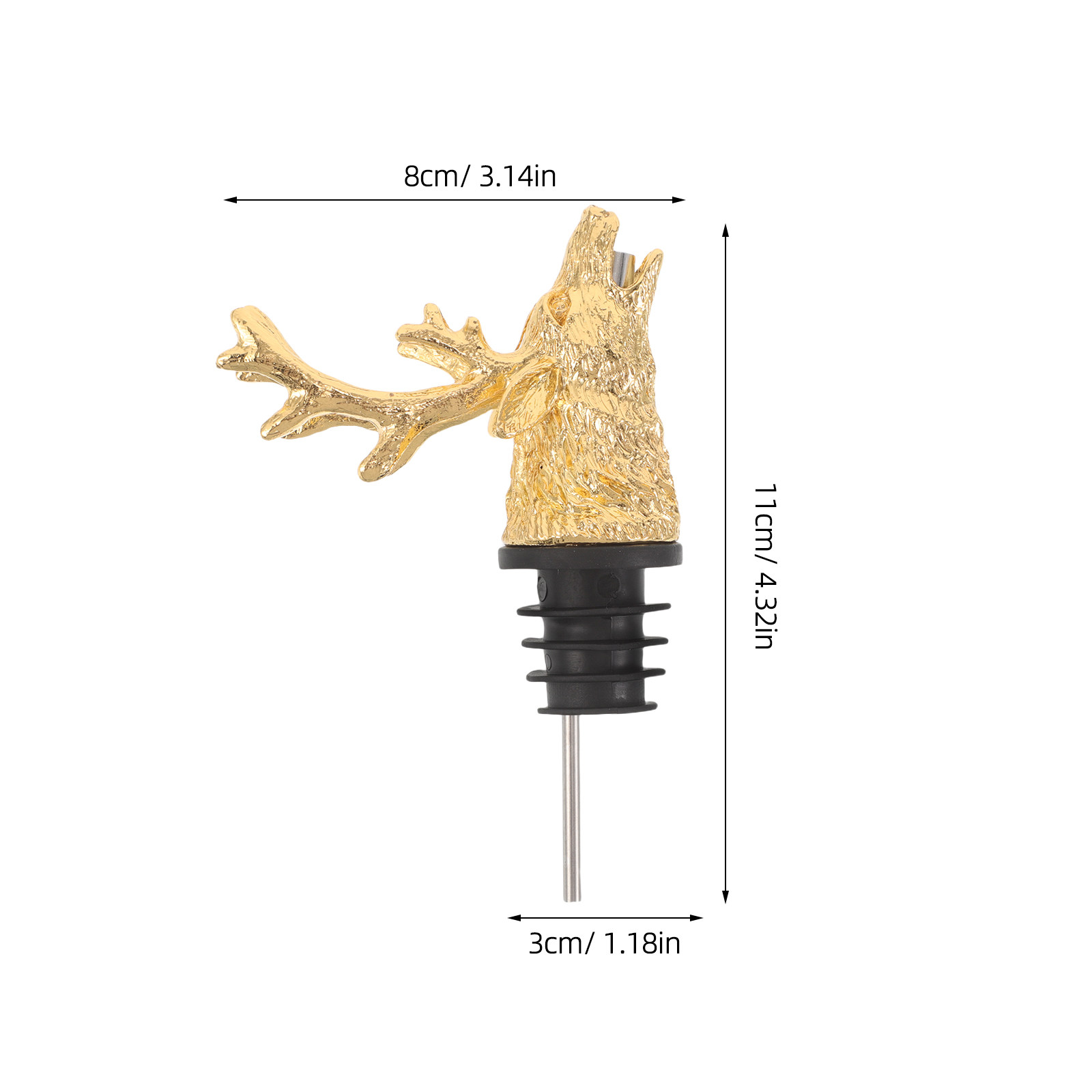 Deer Head Wine Pourer Zinc All - Wine Aerator Pour review and price